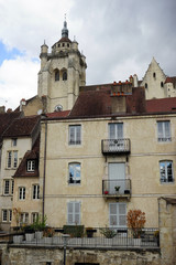 Obraz premium Collegiate Church of Our Lady and houses