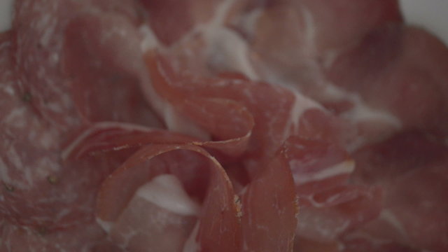 Italian raw ham dish   