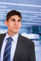 Fototapeta premium Portrait of business man in suit