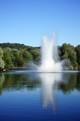 Fountain in the lake