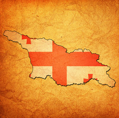 georgia territory with flag