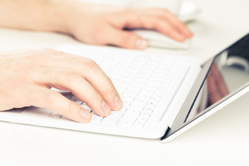 Typing on computer keyboard