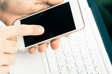Typing on computer keyboard
