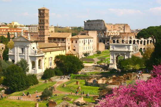 Forum Romanum & Kolosseum in Rom / Italien