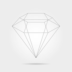 Diamond Sketch in Vector