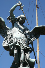 Engel Statue im Castel Sant’Angelo in Rom / Italien