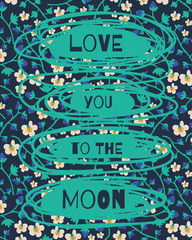 valentine greeting moon