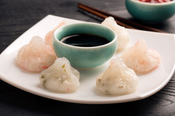 Traditional chinese steamed dim sum