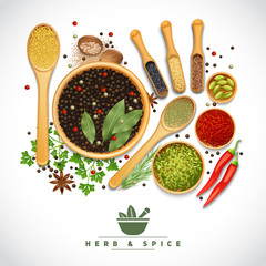 Herb And Spice Poster - obrazy, fototapety, plakaty