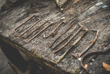 abandoned mine - rusty external equipment