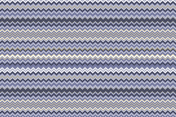 Fashion abstract geometrical chevron pattern. Seamless vector background. blue. beige. violet
