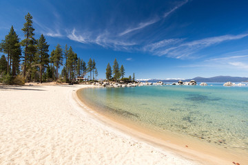Naklejka premium beach of Lake Tahoe