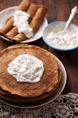 roll Pancakes with chicken liver