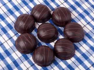 variations of chocolated sweet pralines