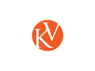 Double KV letter logo