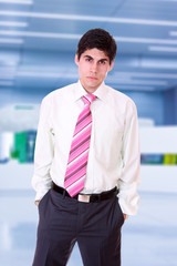 Portrait of business man in suit