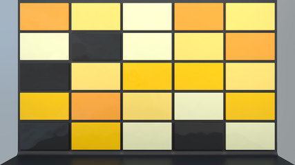 squared wall