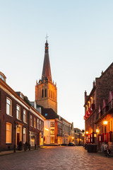 Fototapeta premium Ancient Dutch street in the city of Doesburg