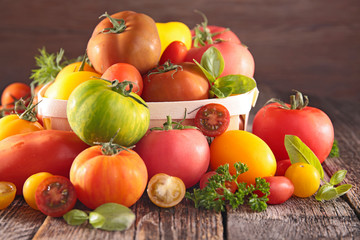 Naklejka na ściany i meble assorted colorful tomatoes