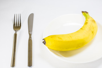 ヘルシーな果物のバナナ