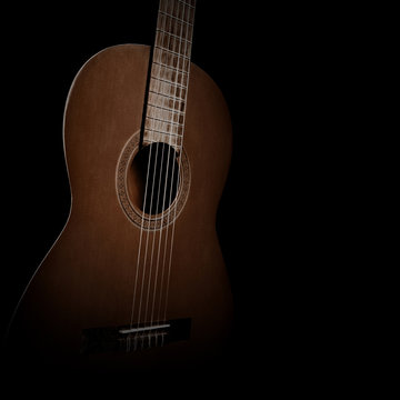 Acoustic Guitar close up