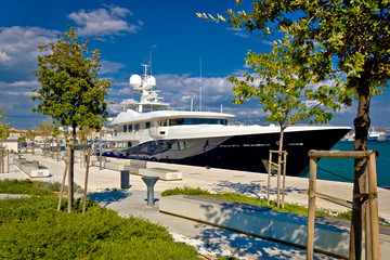 Fototapeta premium Docked yacht on Split waterfront