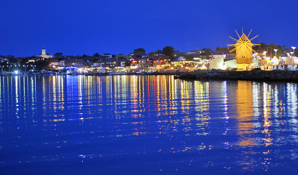 Wooden windmill in Nessebar