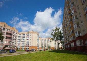 Apartment Buildings in the Kaliningrad, Russia.