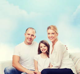 Fototapeta premium happy family at home