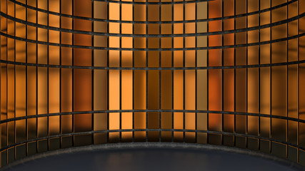 Fototapeta premium golden panels interior background