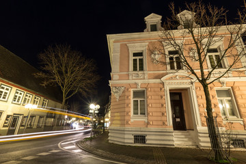 Fototapeta na wymiar historic buildings lippstadt germany in the evening