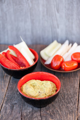 Avocado dip with hemp seeds