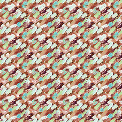 Fototapeta premium Small pattern with short hand drawn strokes. Seamless texture in impressionism style.