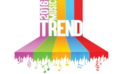 Obraz premium Music Trend In 2016