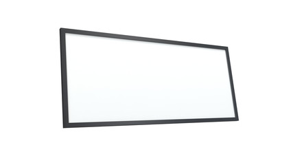 black frame isolated on white