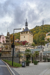 Fototapeta premium city centre of Karlovy Vary, Czech Republic