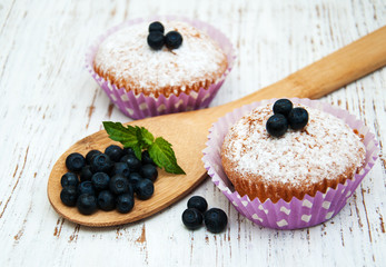 muffins with blueberry