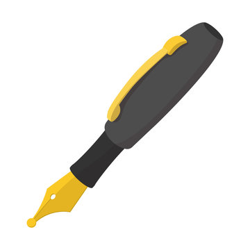 Fountain Pen Cartoon Icon