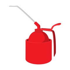 Fototapeta premium Portable gas burner cartoon icon