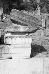  ruins stone and theatre in  antalya  arykanda turkey asia sky a