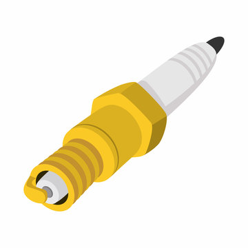 Car Spark Plug Cartoon Icon