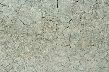 Dried and cracked soil texture