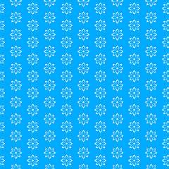 Seamless pattern. Flowers on a blue background.