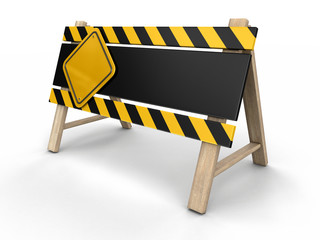 Barrier. Image with clipping path