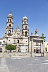 Fototapeta na wymiar Tourist monuments of the city of Guadalajara