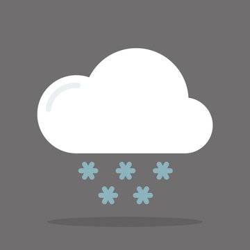Snow, Weather Icon in Vector