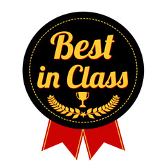 Best in class label or seal
