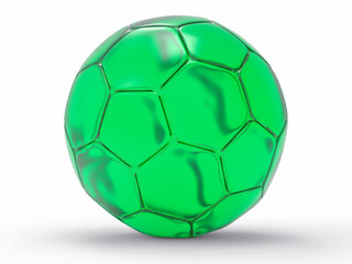 3D Isolated Soccer Ball Background