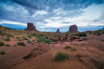 The famous Buttes of Monument Valley, Utah, USA