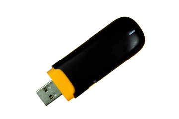 air card usb on white background has clipping path